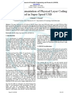 Study and Implementation of Physical Layer Coding Used in Super Speed USB