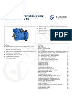 Axial Piston Variable Pump A10VG Series 10: Features
