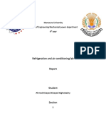 Refrigeration and Air Conditioning Lab: Mansoura University Faculty of Engineering Mechanical Power Department 4 Year