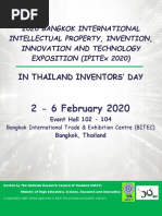 General Information-Thailand Inventors Day 2020