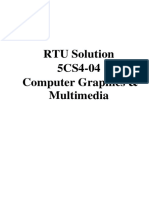 RTU Solution 5CS4-04 Computer Graphics & Multimedia