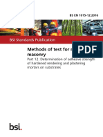 Methods of Test For Mortar For Masonry: BSI Standards Publication