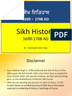 Sikh History 1699-1708 AD