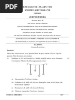 ICSE Semester 2 Specimen - 521 SCI1