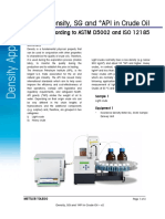 Density, SG and °API in Crude Oil: According To ASTM D5002 and ISO 12185