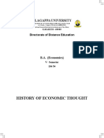 UG - B.A. - Economics (English) - 136 54 History of Economic Thought - BA (Economics) - 6176