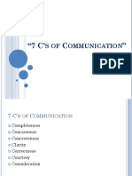 Lecture - 7 C's of Communication