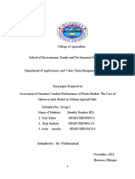 Market Performance of Potato (Term Paper)