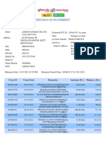 Details of Statement: Tran Id Tran Date Remarks Amount (RS.) Balance (RS.)