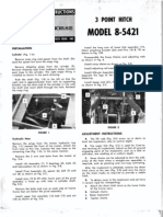 WheelHorse Three Point Hitch 8-5421 Owners Manual