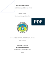 Regional Autonomy and Economic Growth