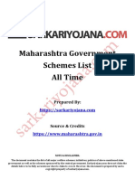 Maharashtra Schemes List