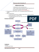 Pharmaceutical chemistry-II: Antihypertensive Drugs