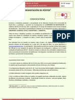 Convocatoria Simposio de Investigacion - Presentacion de Póster