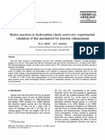 Redox Reaxtions in Hydrocarbon Clastic Reservoirs