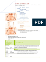 Formulations of Cosmetics and Personal Care:: Before Starting..