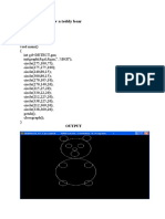 Program To Draw A Teddy Bear: Output