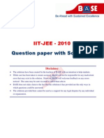 Iit Jee 2010 PCM Soln To Paper I