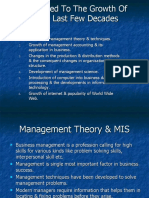 Factors Led To The Growth of MIS