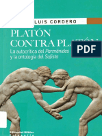 CORDERO, Néstor Luis - Platón Contra Platón