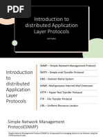 Introduction To Distribucted Application Layer Protocols