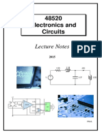 Electronics and Circuits: Lecture Notes