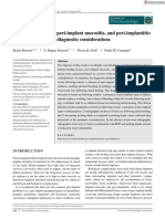 Peri-Implant Health, Peri-Implant Mucositis, and Peri-Implantitis: Case Definitions and Diagnostic Considerations