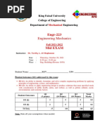 Mid Term Engineering Mechanics