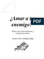 Debate Entre El Heterofeminismo y El Lesbianismo Político