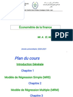 Econométrie de La Finance 2020 2021