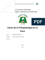 Fitopatologia en El Peru