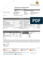 Life Insurance Premium Receipt: Personal Details