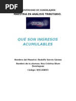 Tarea 1. Concepto de Ingresos Acumulables