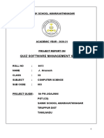 6473 Quiz Software Management System