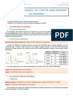 1re Ens Sci - Chap. 4.2 - Cours Prof - La Musique, Ou l&#039 Art de Faire Entendre Les Nombres