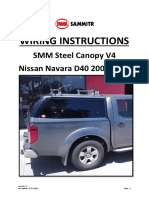 Wiring Instructions: SMM Steel Canopy V4 Nissan Navara D40 2005-2015