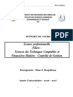 Controle-Gestion. Cours Janvier 2022