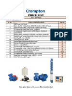 Price List: Crompton Greaves Consumer Electricals Limited