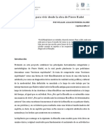 Una Filosofía para Vivir Desde La Obra de Pierre Hadot.