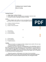 Facilitating Learner-Centered Teaching Module 11 - Gagne's Conditions of Learning Moscoso, Roselyn C. Beed-Lll Learning Outcomes