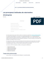 Les Principales Méthodes de Valorisation D'entreprise