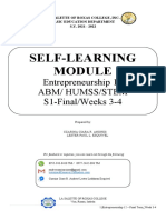 Learning Module Entrepreneuship 12 - S1 Final - Week 3-4