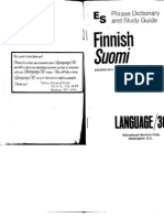 Finnish, Suomi (Language 30 - Phrase Dictionary and Study Guide, Photocopy)