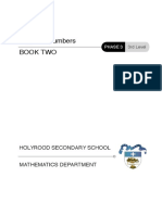 Book Two Negative Numbers: Holyrood Secondary School