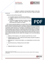 Organizational Behavior Lecture Notes Week 2 Attitudes and Job Satisfaction