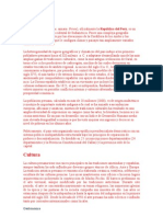 Perú Trabajo de Español