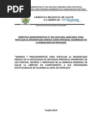 Directiva Administrativa para Residentado Medico - GERESA