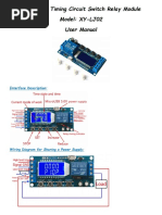 Circulation Timing Circuit Switch Relay Module Model: XY-LJ02 User Manual