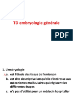 TD Embryologie Générale