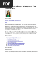 How To Create A Project Management Plan (Step by Step) - BEST